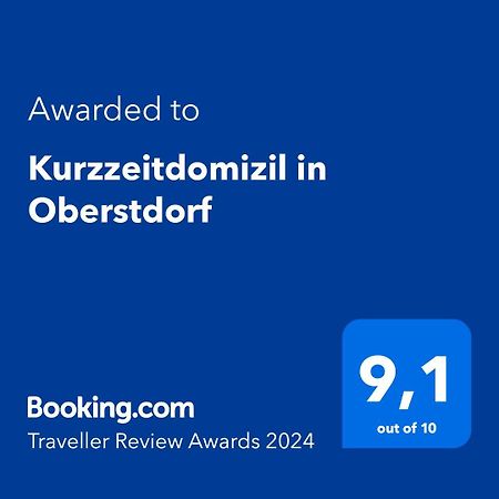 Kurzzeitdomizil In Oberstdorf Lägenhet Exteriör bild